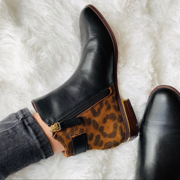Louise et Cie Tangie Black / Leopard Bootie - Picture 8 of 8